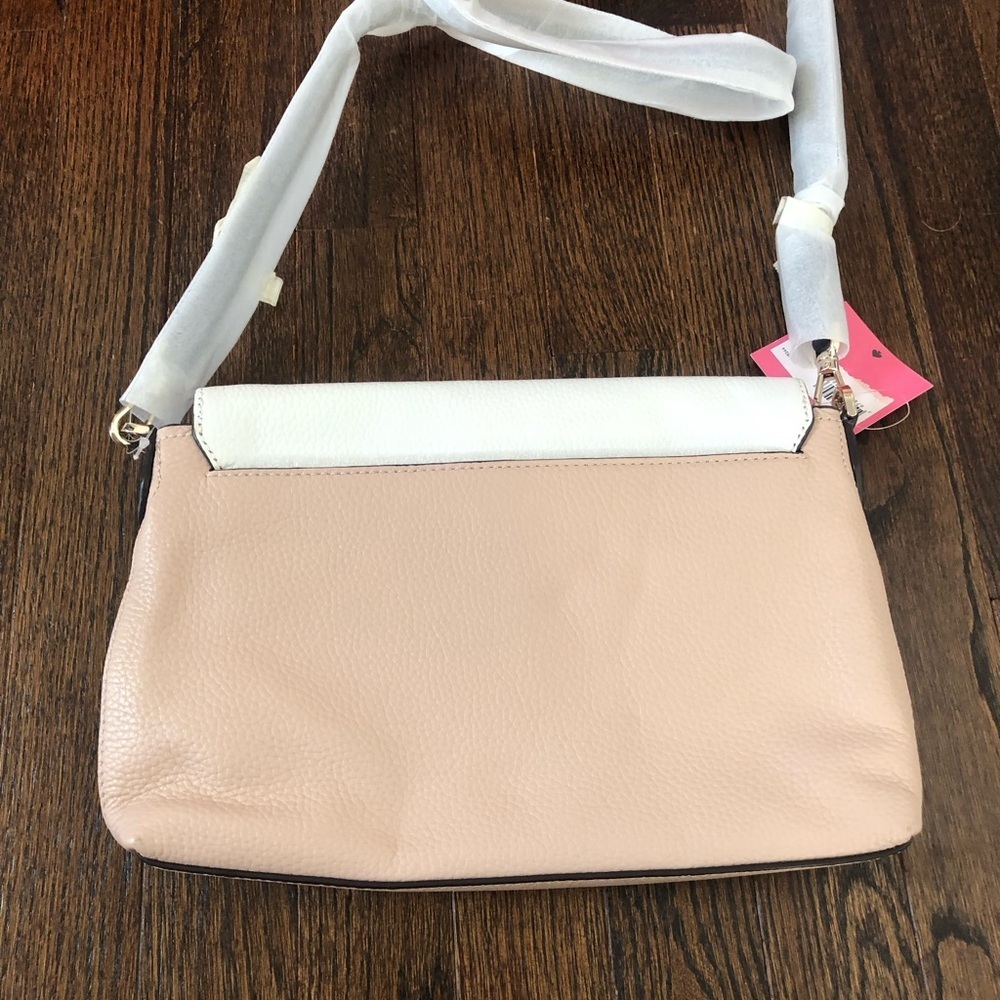 Kate Spade Large Convertible Polly Flap Adj. Shoulder Bag in Blush Multi - NEW! - Picture 13 of 15